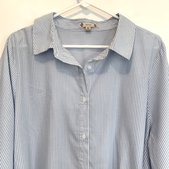 Iris Nautical Stripe Belted Tunic Shirt Dress - Picture 3 of 9